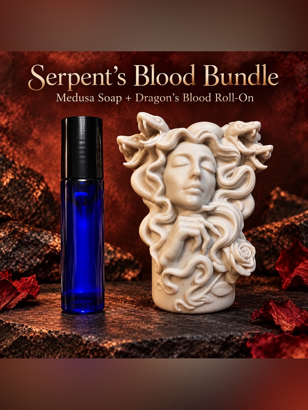 Serpent’s Blood | Medusa Soap + Dragon’s Blood Roll-On
